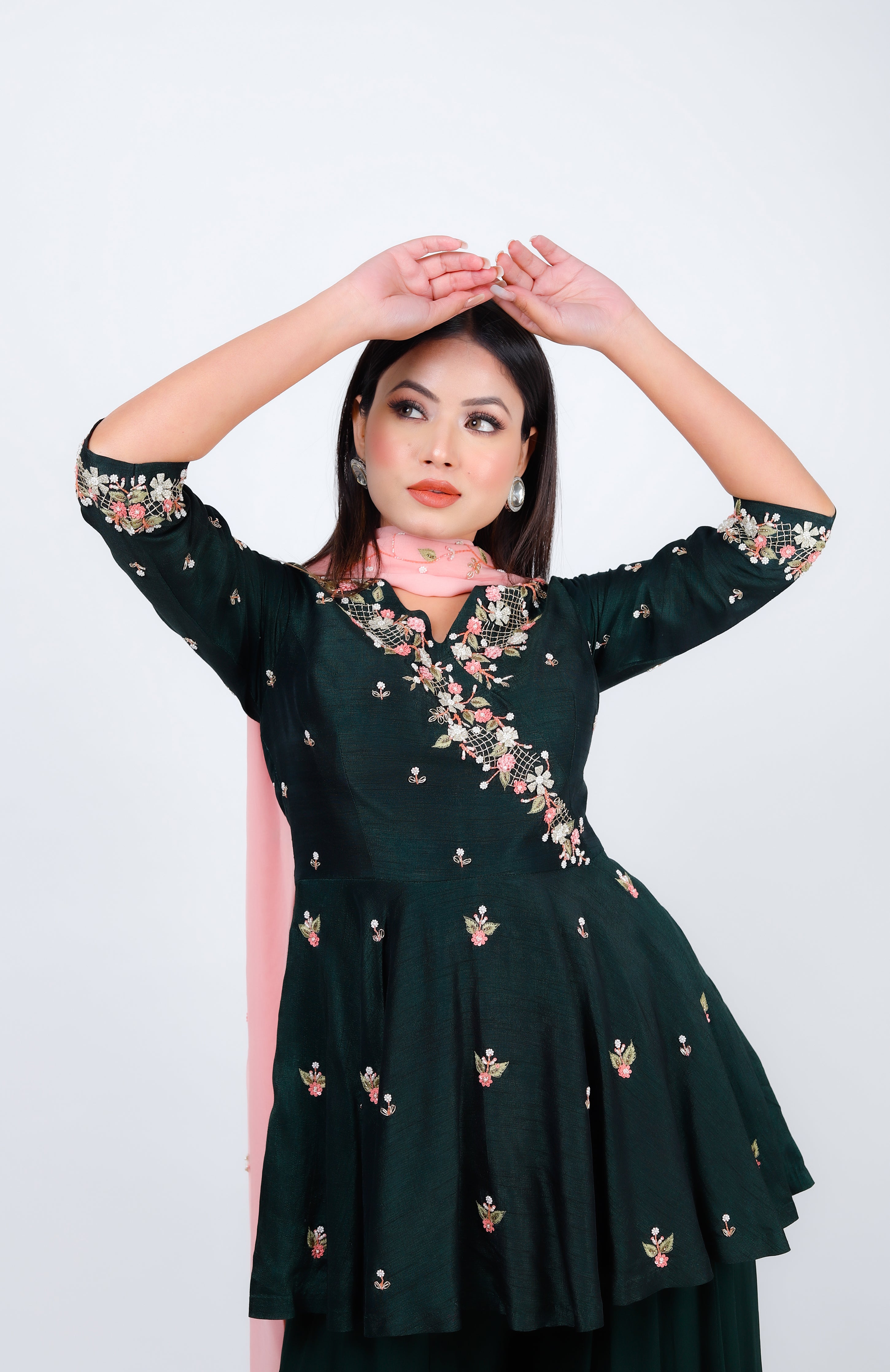 Angrakha Peplum Sharara